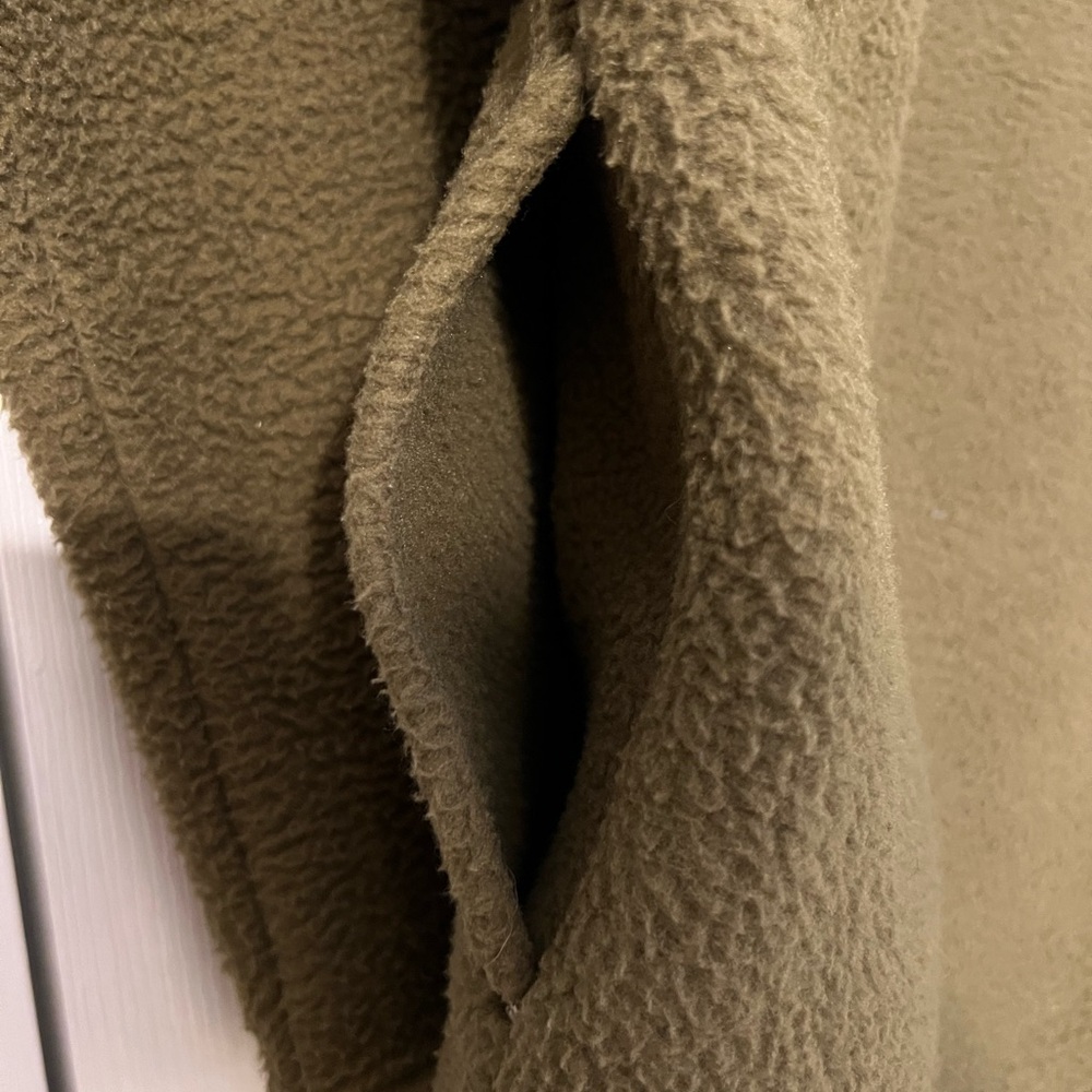 Jetty Olive/Charcoal Heavyweight Fleece Pullover - Picture 7 of 8